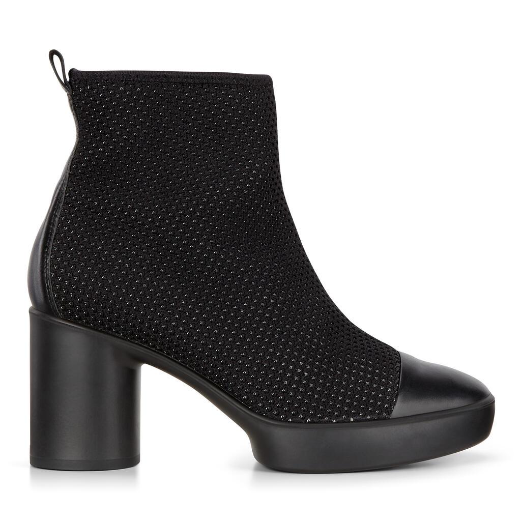 Bottes À Talons Ecco Shape Sculpted Motion 55 Knit Femme Noir 7523-KJATW